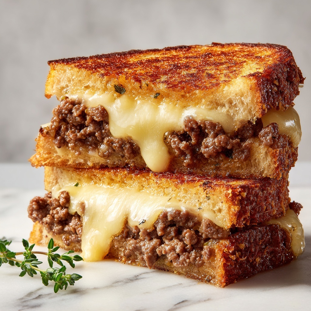 Smashing Patty Melts with Signature Sauce Recipe - Recipe Image