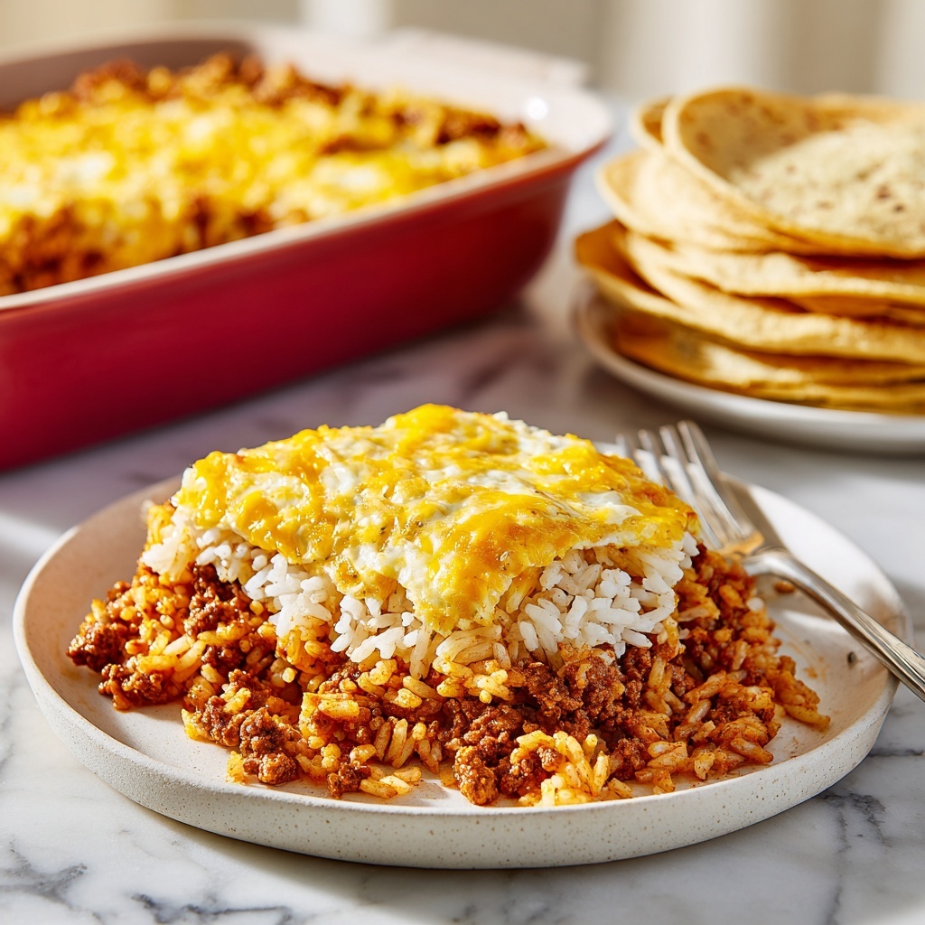 Taco Sour Cream Rice Bake Recipe - Recipe Image