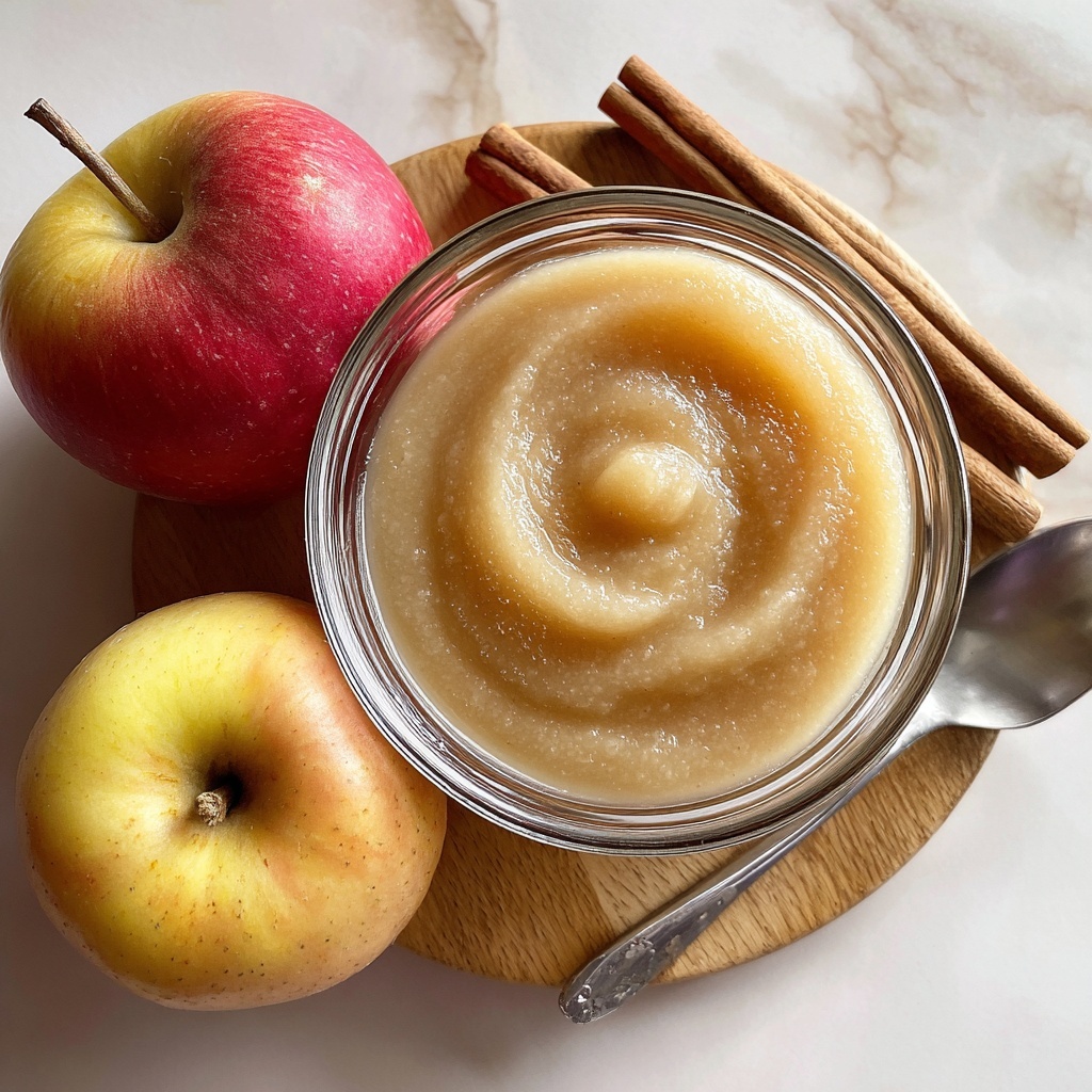 Vegan Apple Curd with Cinnamon and Vanilla Soy Milk Recipe - Recipe Image