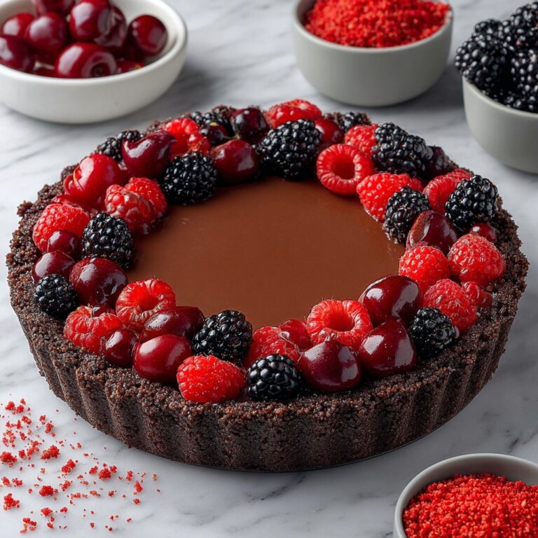 Vegan Forest Fruits Chocolate Tart Recipe