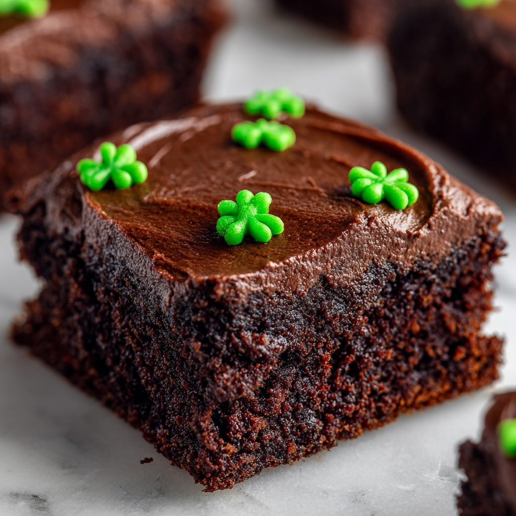 St. Patrick’s Day Frosted Bite Brownies Recipe - Recipe Image