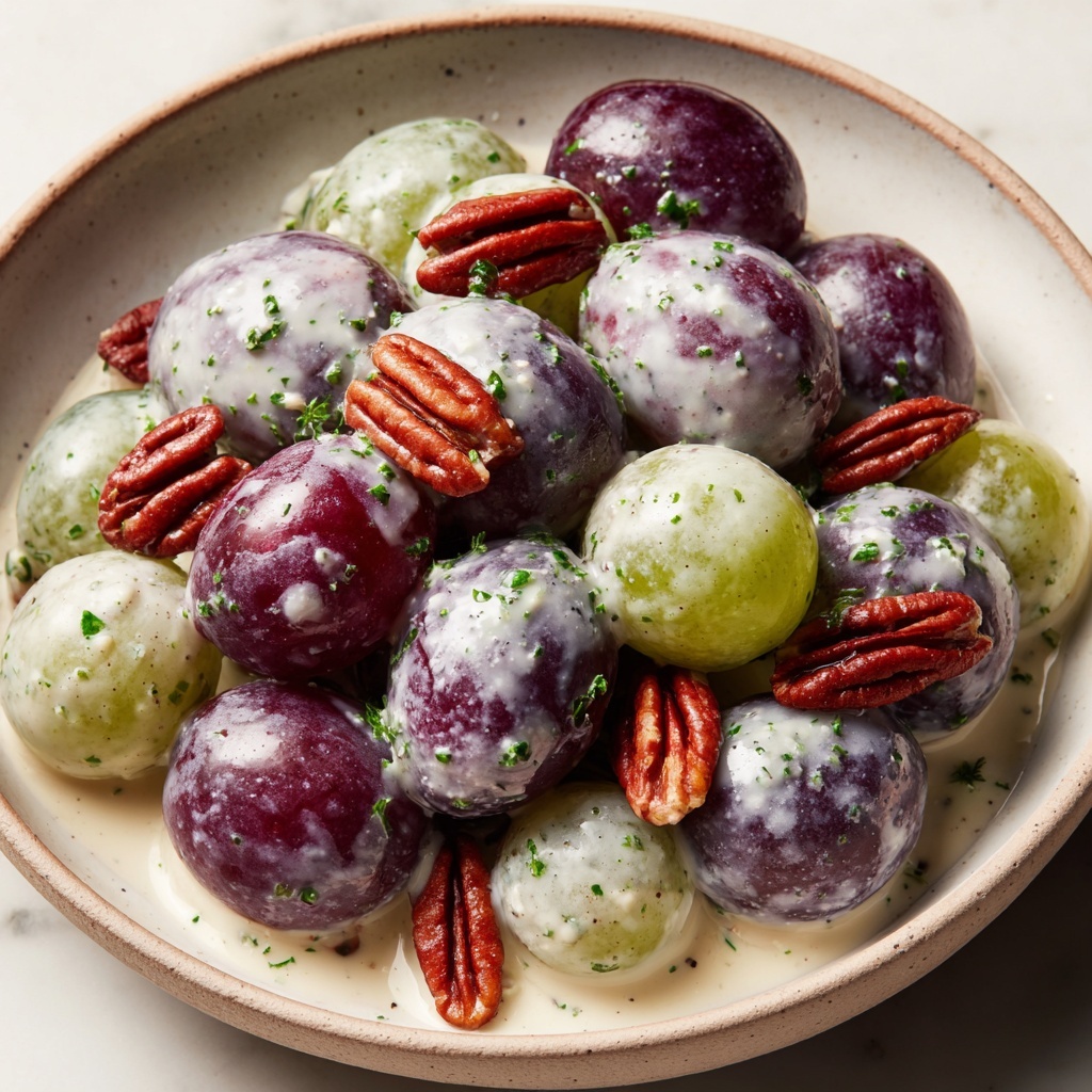 Grape Salad with Brown Sugar & Pecans Recipe - Recipe Image
