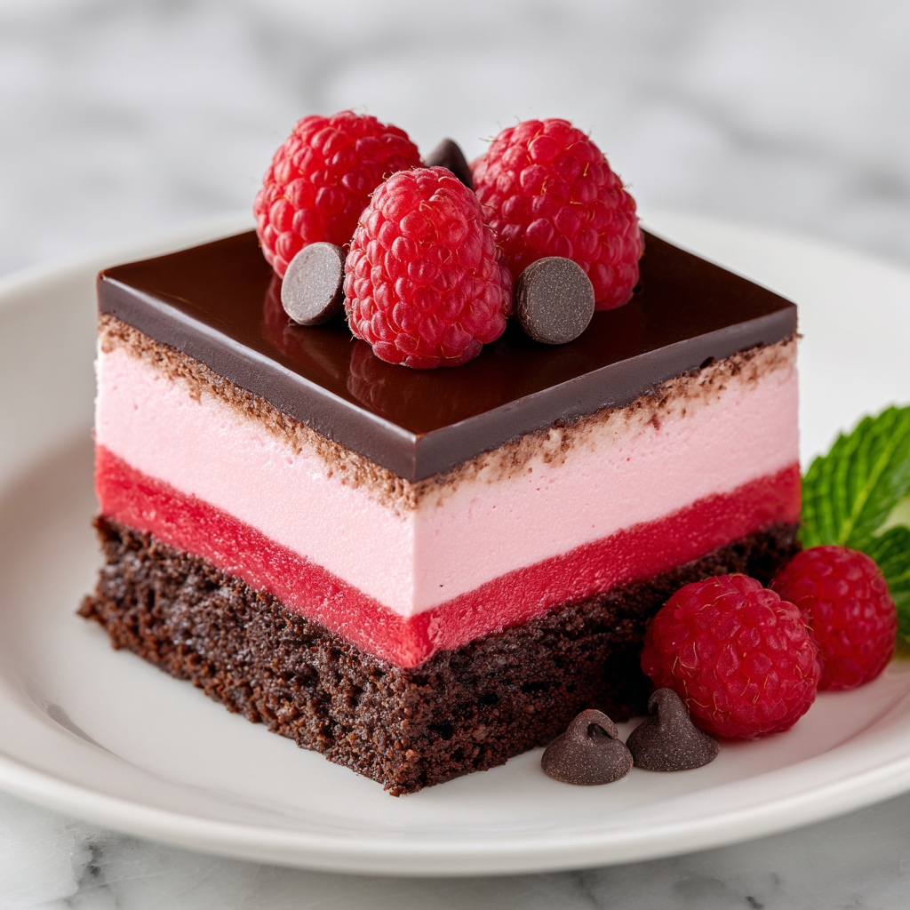 Heavenly Raspberry Chocolate Mousse Cake Recipe - Recipe Image