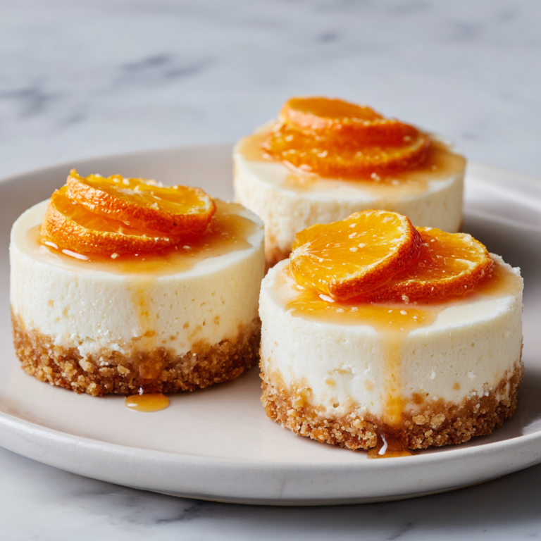 Orange Creamsicle Mini Cheesecakes Recipe
