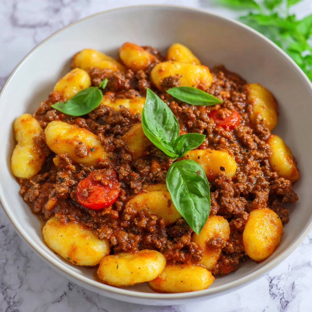 Gnocchi Bolognese Recipe - Recipe Image