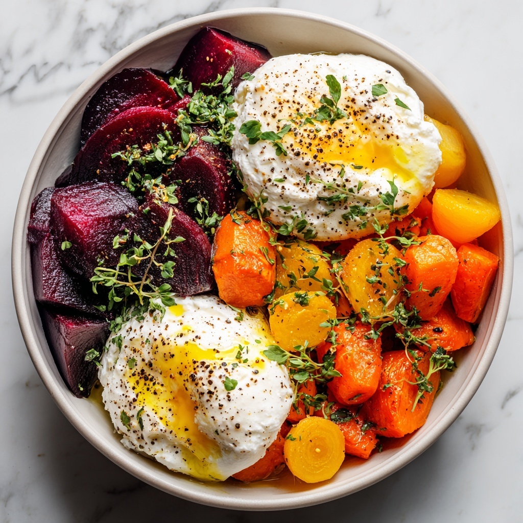 Roasted Beets and Carrots with Burrata Recipe - Recipe Image