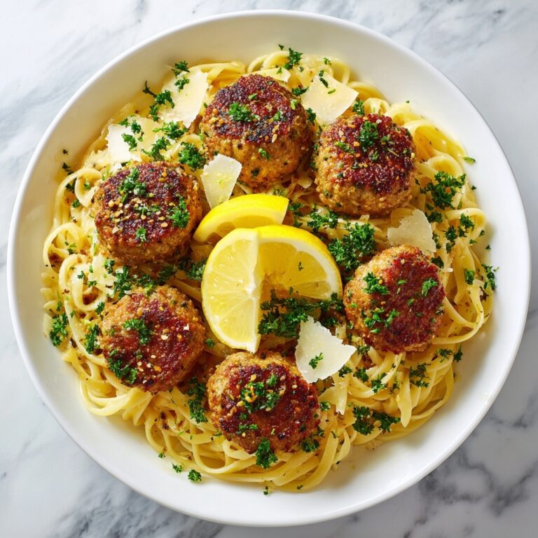 Lemon Capers Chicken Piccata Meatballs Recipe