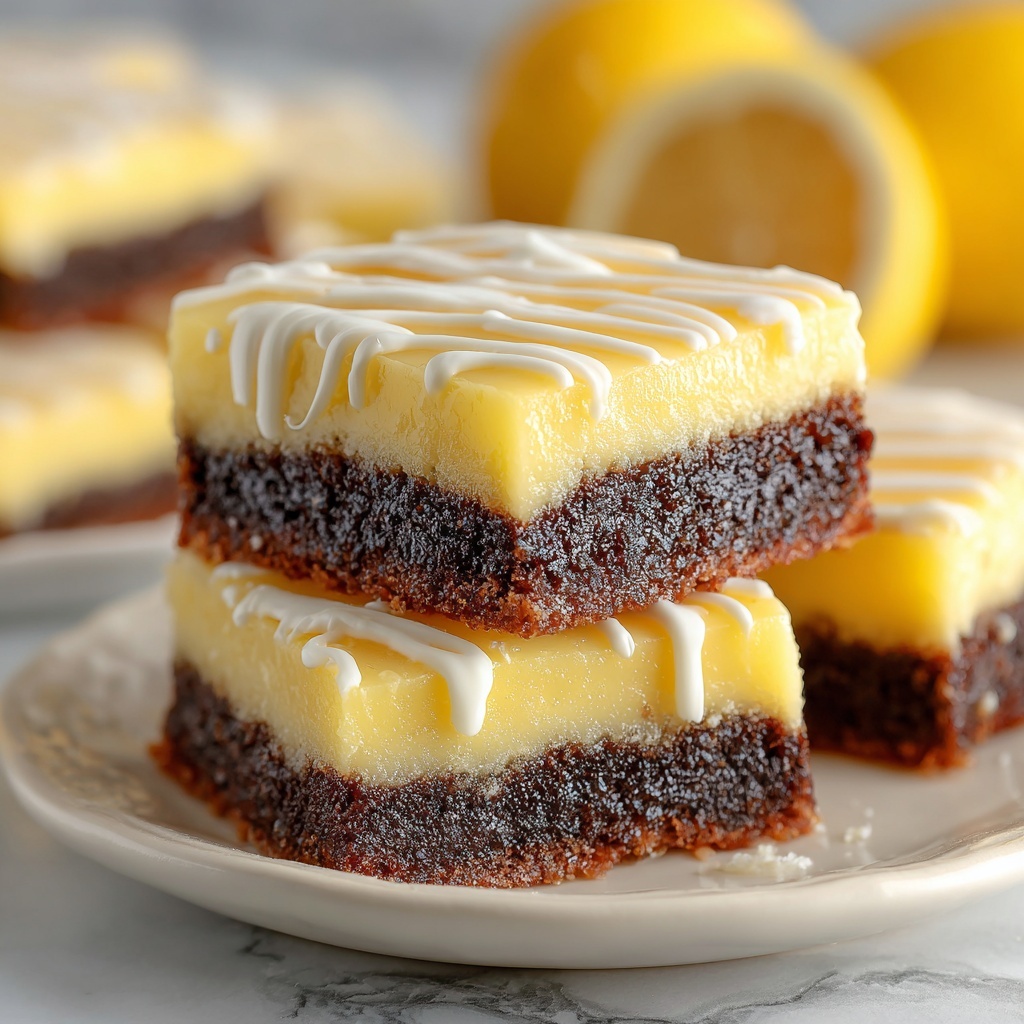 Gluten-Free Lemon Brownies Recipe - Recipe Image