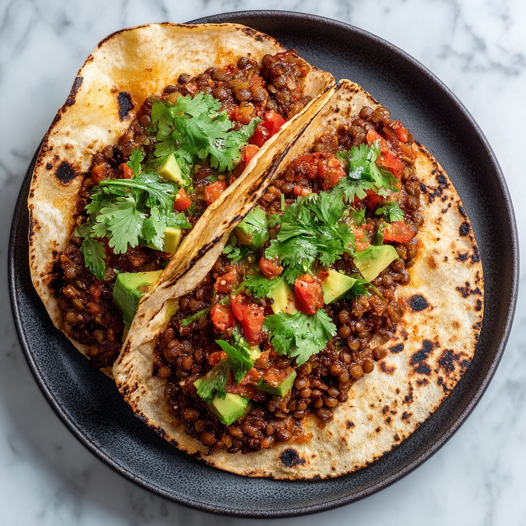 Lentil Tacos with Spiced Vegetable Filling Recipe - Recipe Image