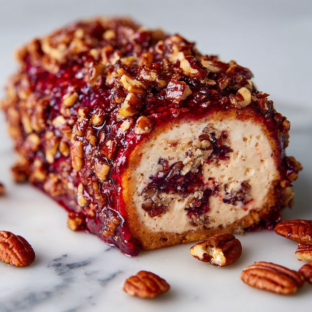 Cranberry Pecan Cheese Log Recipe - Recipe Image