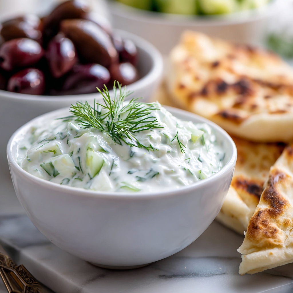 Authentic Greek Tzatziki Recipe - Recipe Image