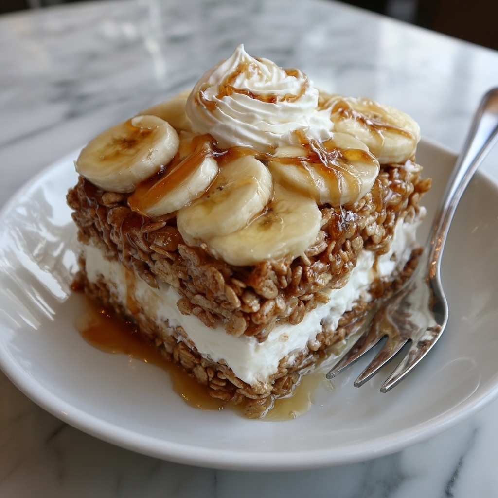 Banana Pudding Rice Krispies Recipe - Recipe Image