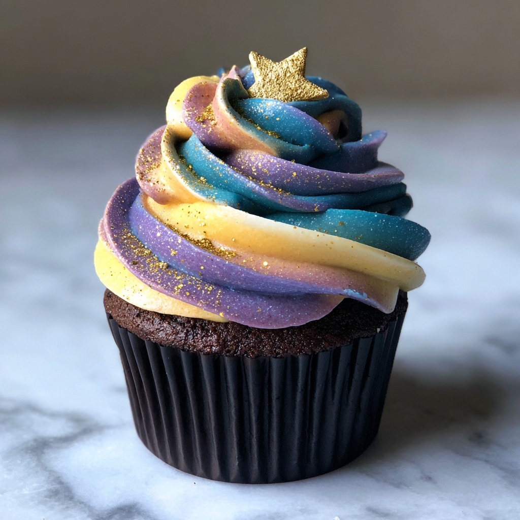 Milky Way Galaxy Cupcakes Recipe - Recipe Image