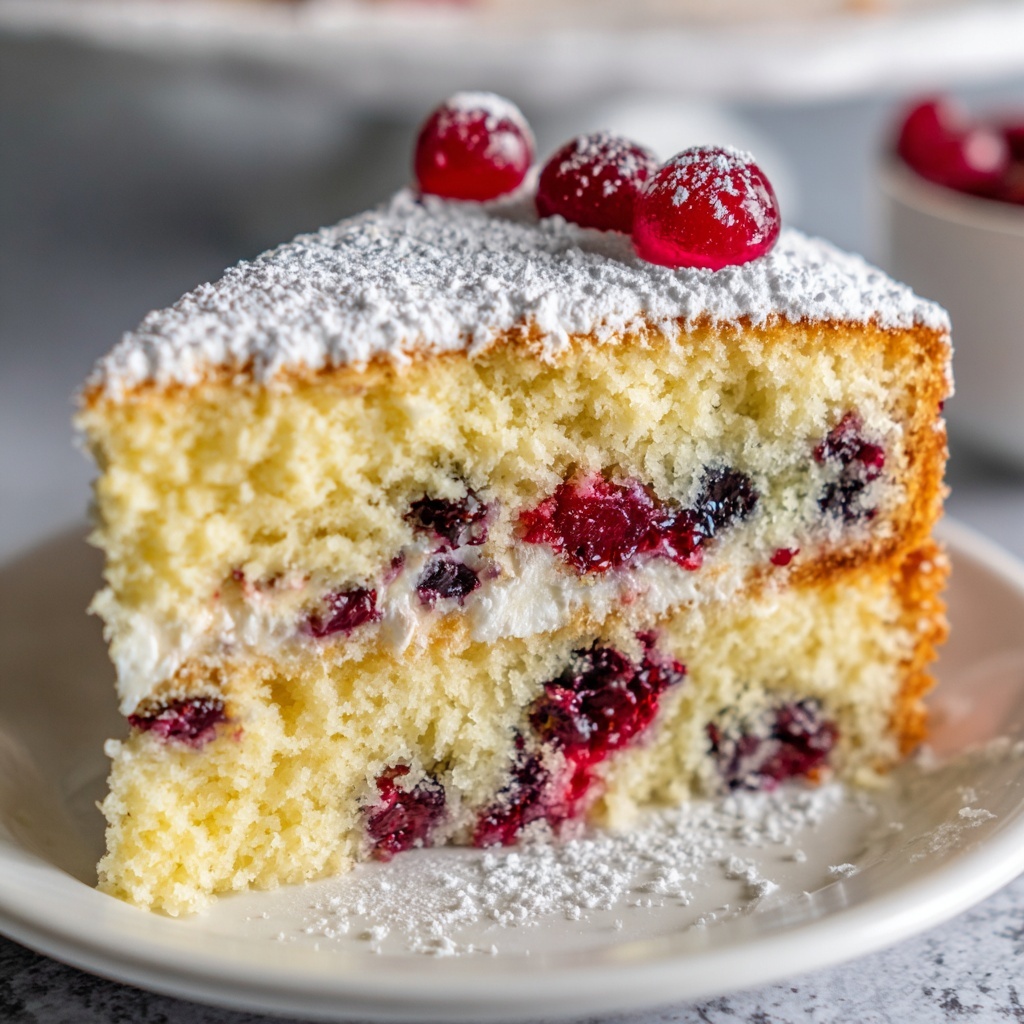 Christmas Cranberry Pound Cake Recipe - Recipe Image