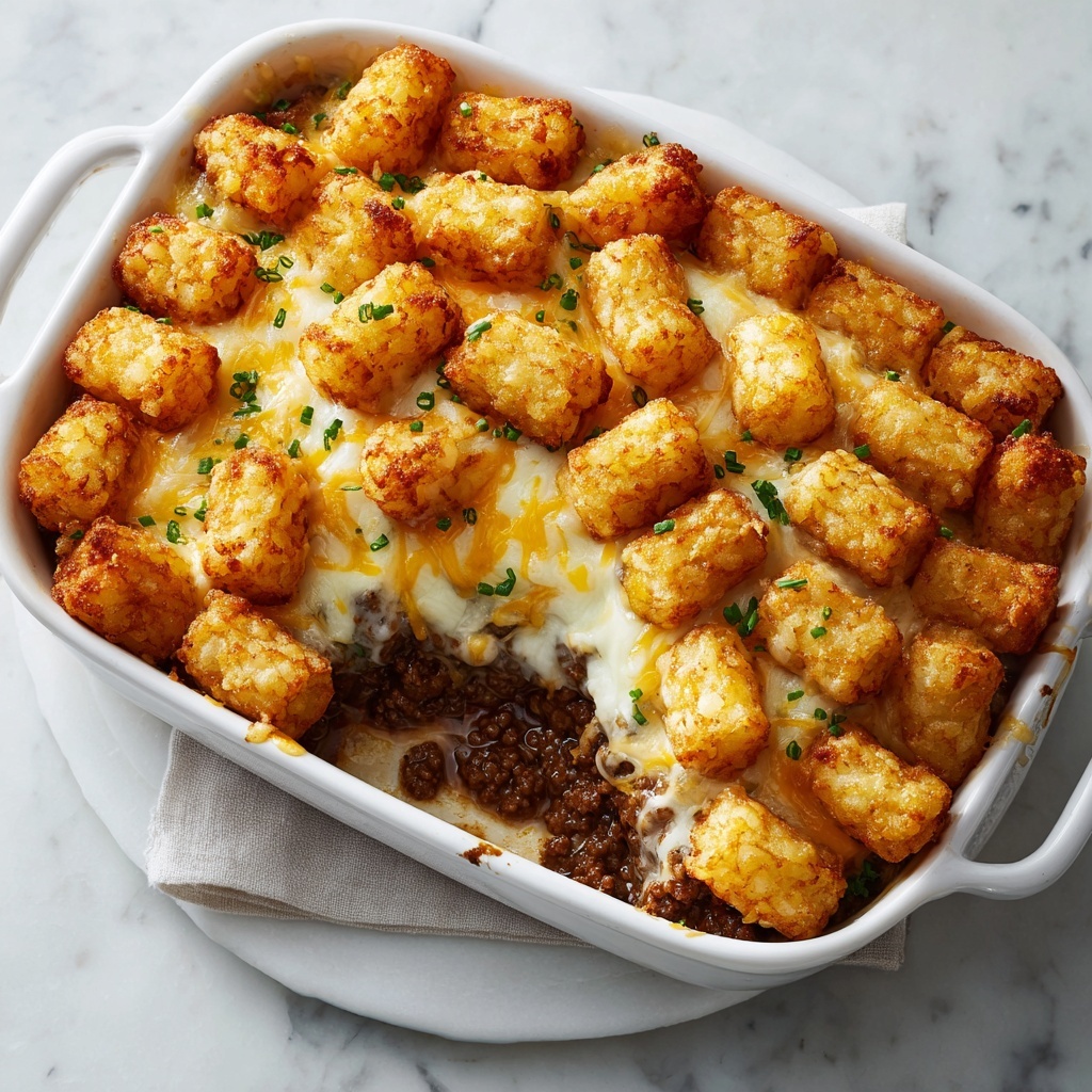 Tater Tot Casserole with Ground Beef Recipe - Recipe Image