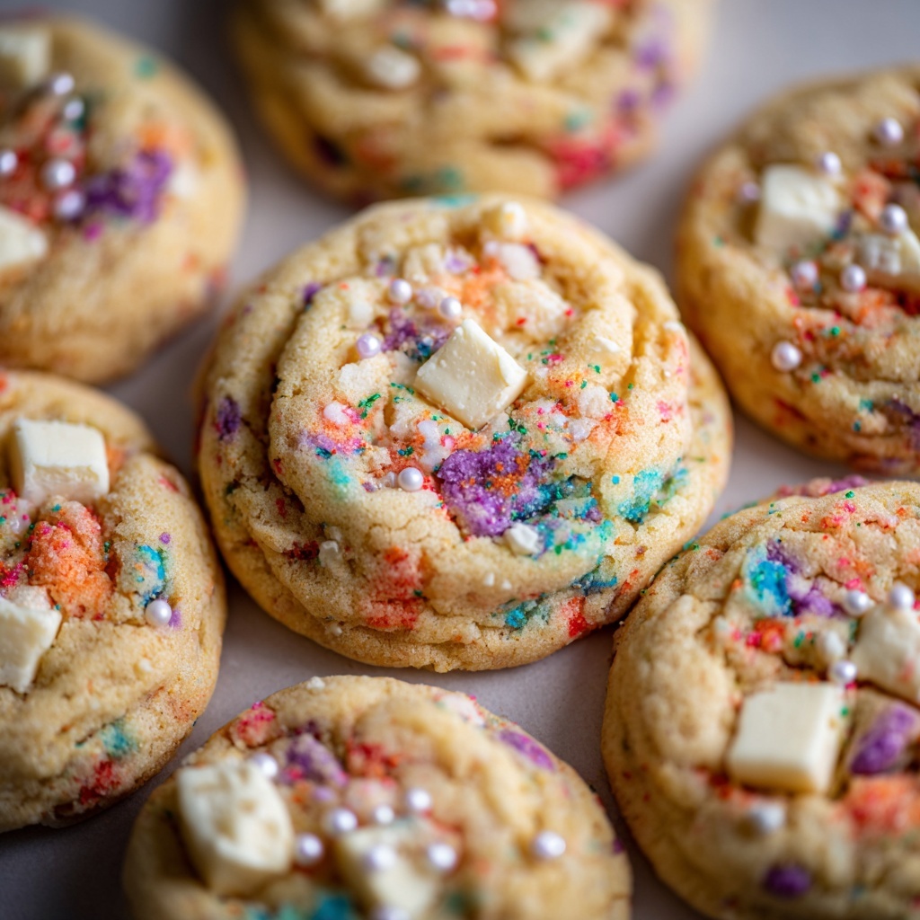 White Chocolate Confetti Cookies Recipe - Recipe Image