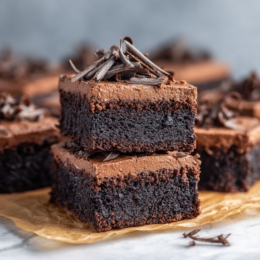 Chocolate Mousse Brownies Recipe - Recipe Image