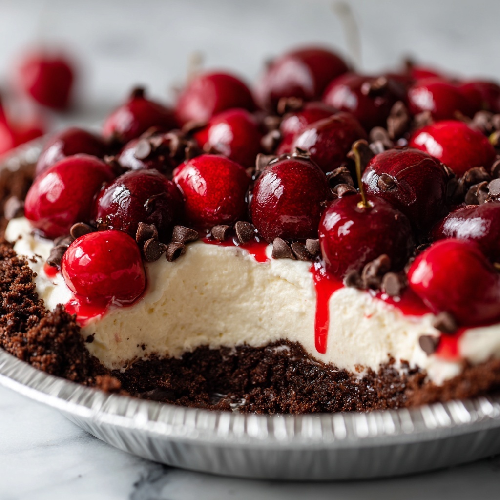 Cherry Chocolate Chip Ice Cream Pie Recipe - Recipe Image