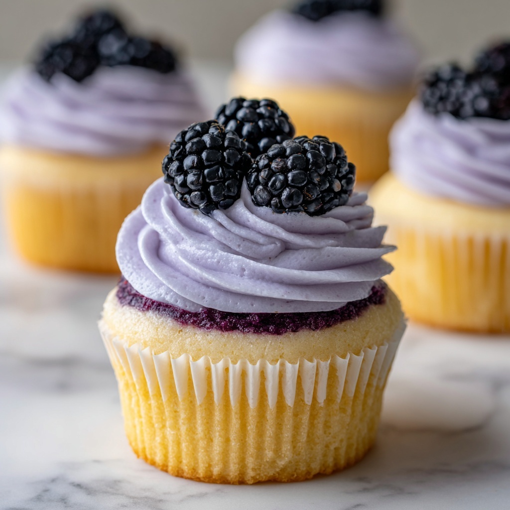 Blackberry Lime Cheesecake Cupcakes Recipe - Recipe Image