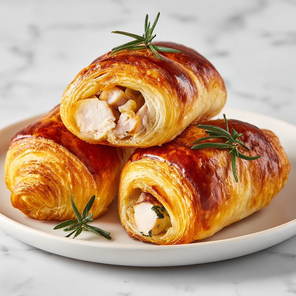 Baked Chicken Stuffed Crescent Rolls Recipe - Recipe Image