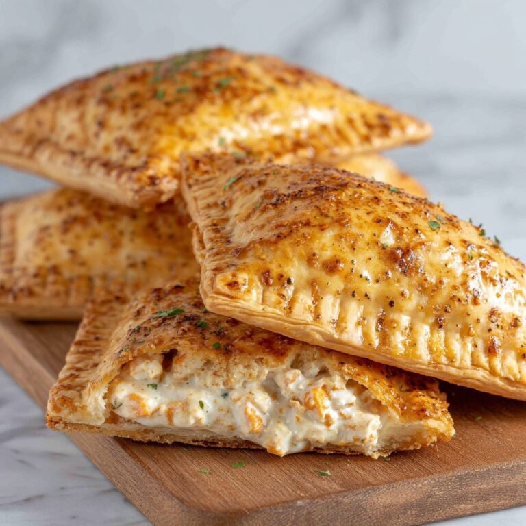 Chicken Alfredo Air Fryer Calzones Recipe