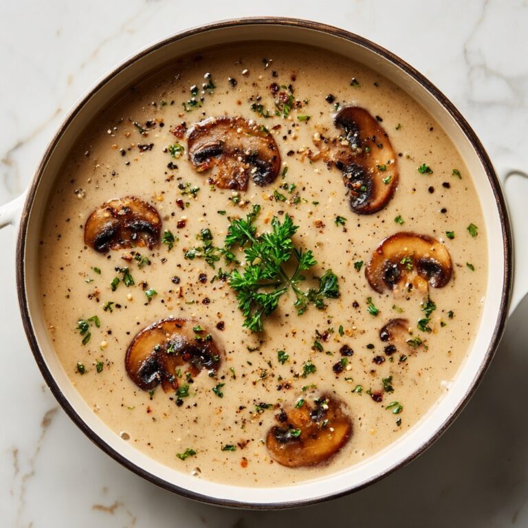 Decadent and Creamy Mushroom Soup Recipe
