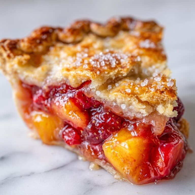 Peach Rhubarb Pie Recipe