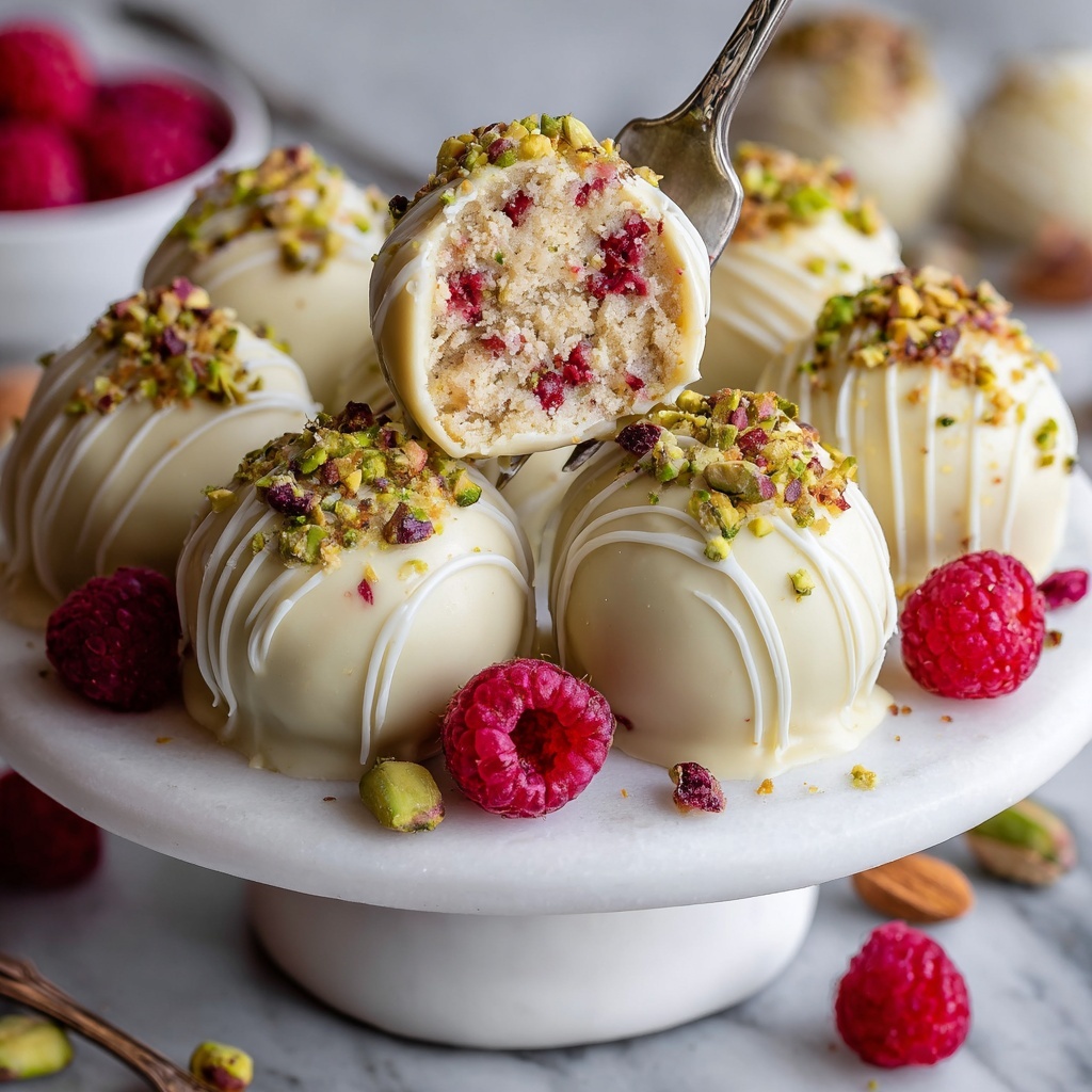 Cranberry Pistachio White Chocolate Truffles Recipe - Recipe Image