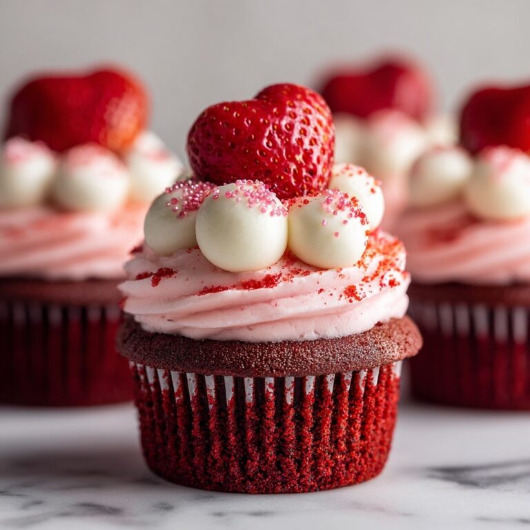 Strawberry Cheesecake Red Velvet Cupcakes Recipe