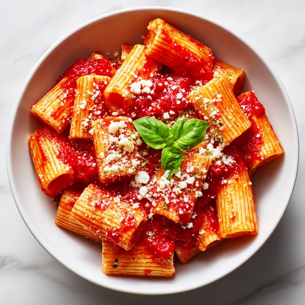 Pasta with Tomato Sauce and Vegetables Recipe - Recipe Image