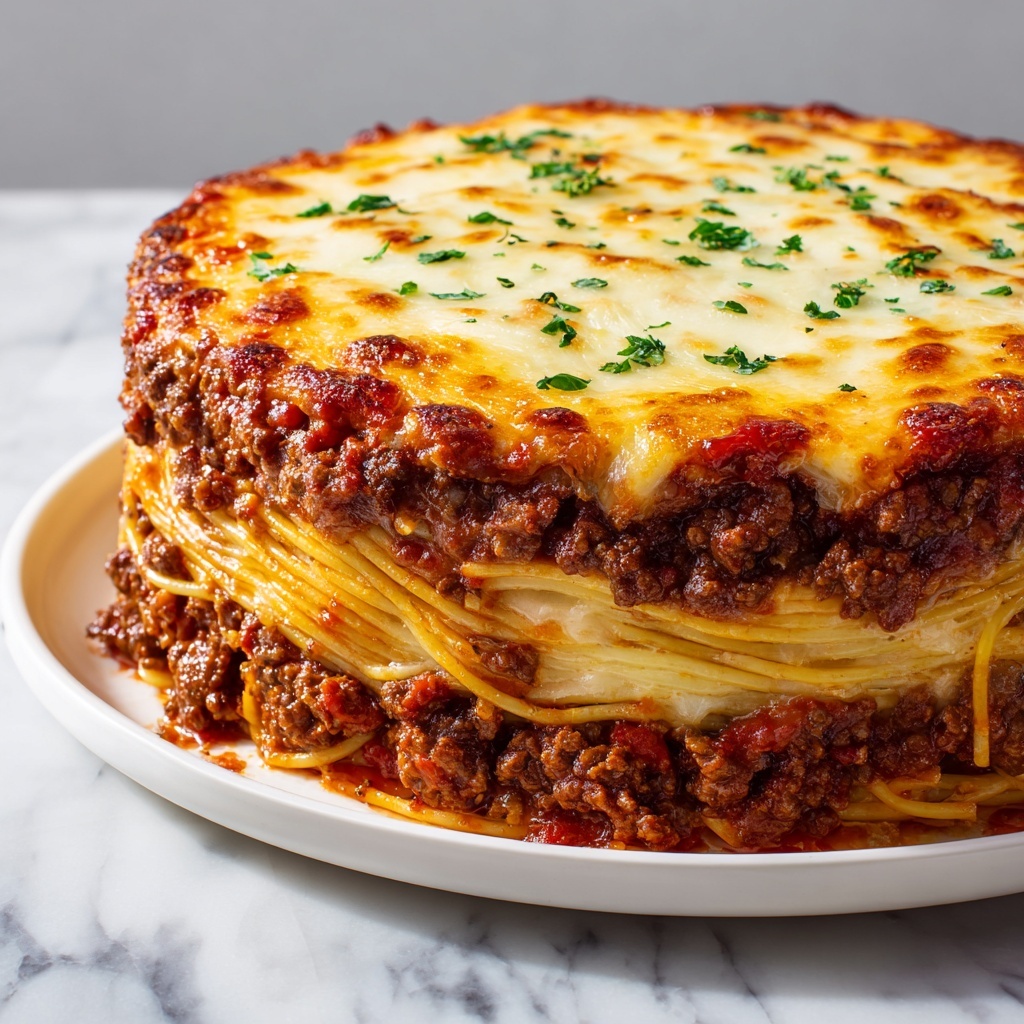 Spaghetti Pie Recipe - Recipe Image