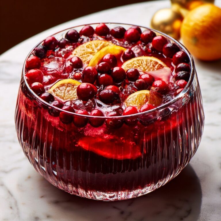 Sparkling Cranberry Punch: A Festive and Refreshing Beverage Recipe