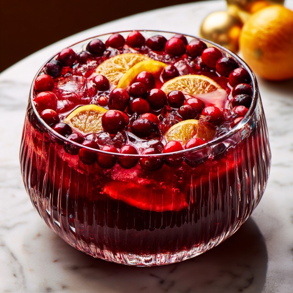 Sparkling Cranberry Punch: A Festive and Refreshing Beverage Recipe - Recipe Image