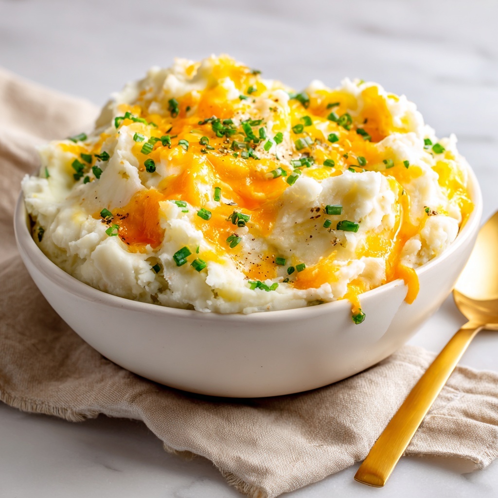 Baked Cheesy Mashed Potatoes Recipe - Recipe Image