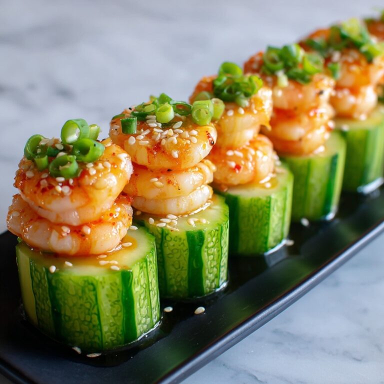 Spicy Shrimp Cucumber Sushi Boats Recipe