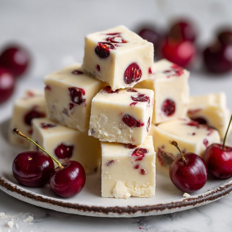 White Chocolate Cherry Fudge Recipe