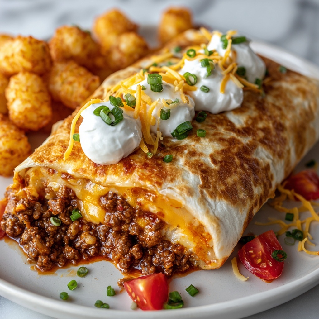 Cheesy Potato Burritos Recipe - Recipe Image