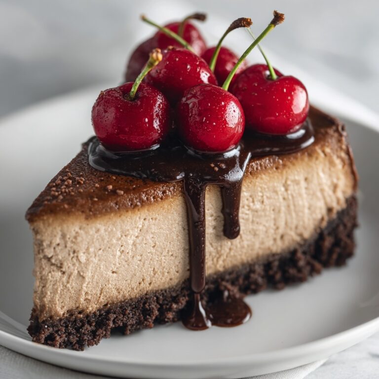 No-Bake Cherry Chocolate Cheesecake Recipe