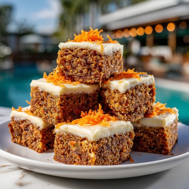 No Sugar Cottage Cheese Carrot Cake Bars Recipe