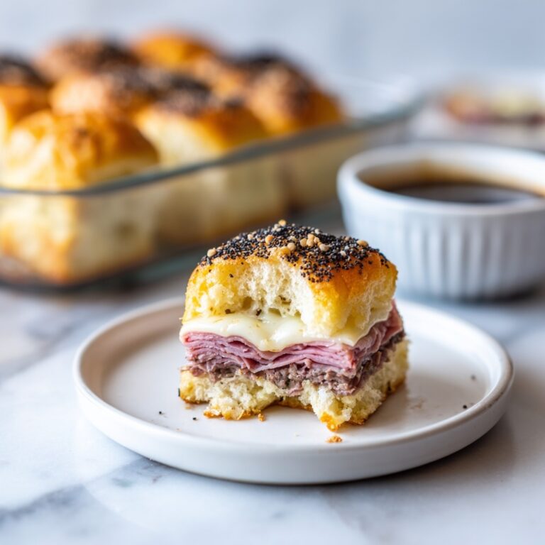 Roast Beef Sliders with Poppy SeedBarbecue Sauce and Melted Provolone Recipe