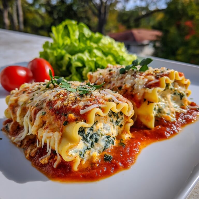 Spinach and Ricotta Stuffed Manicotti Recipe