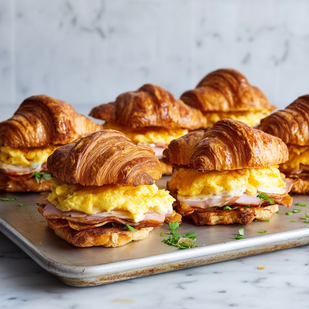 Freezer Croissant Breakfast Sandwiches for Busy Mornings Recipe - Recipe Image