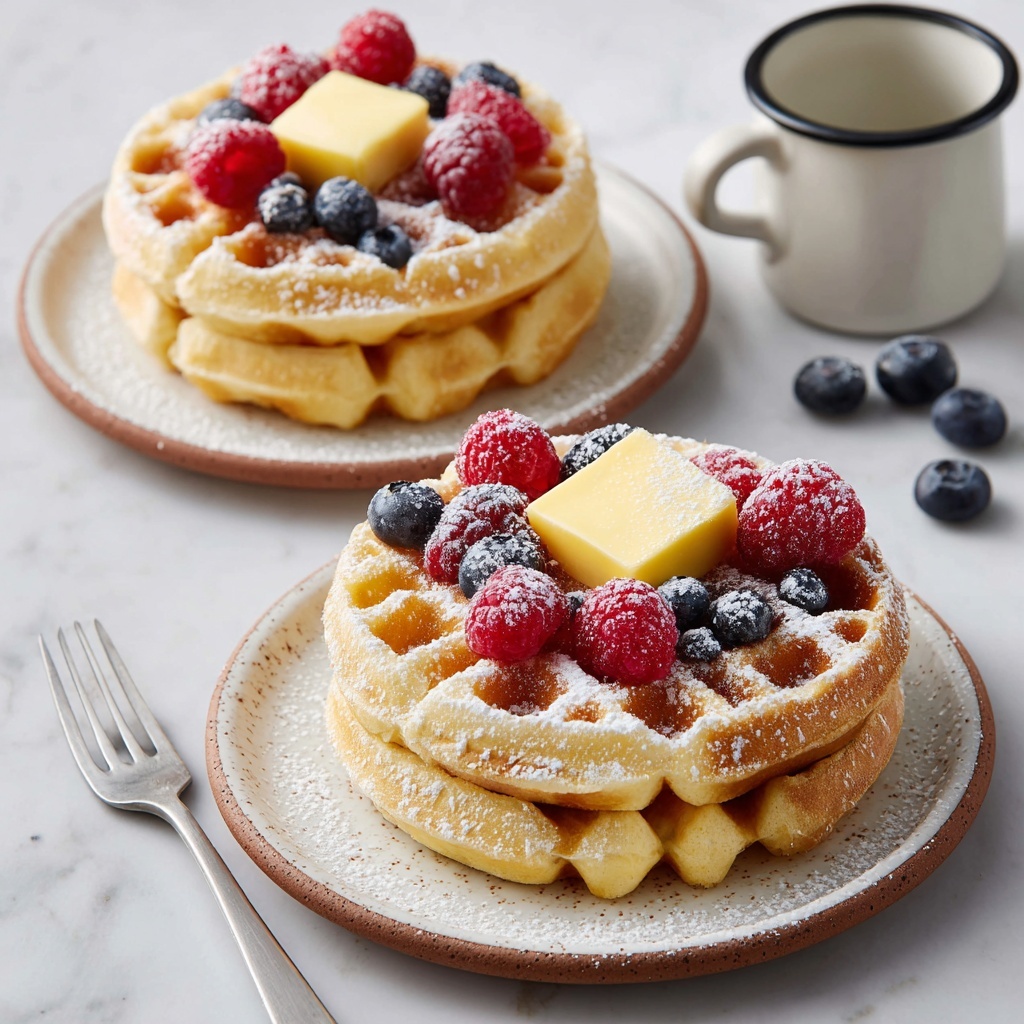 Sourdough Waffles Recipe - Recipe Image