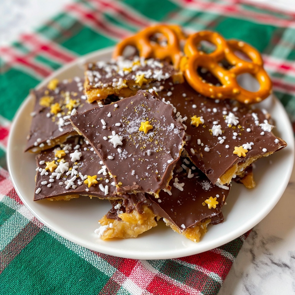 Pretzel Christmas Crack (Pretzel Toffee) Recipe - Recipe Image