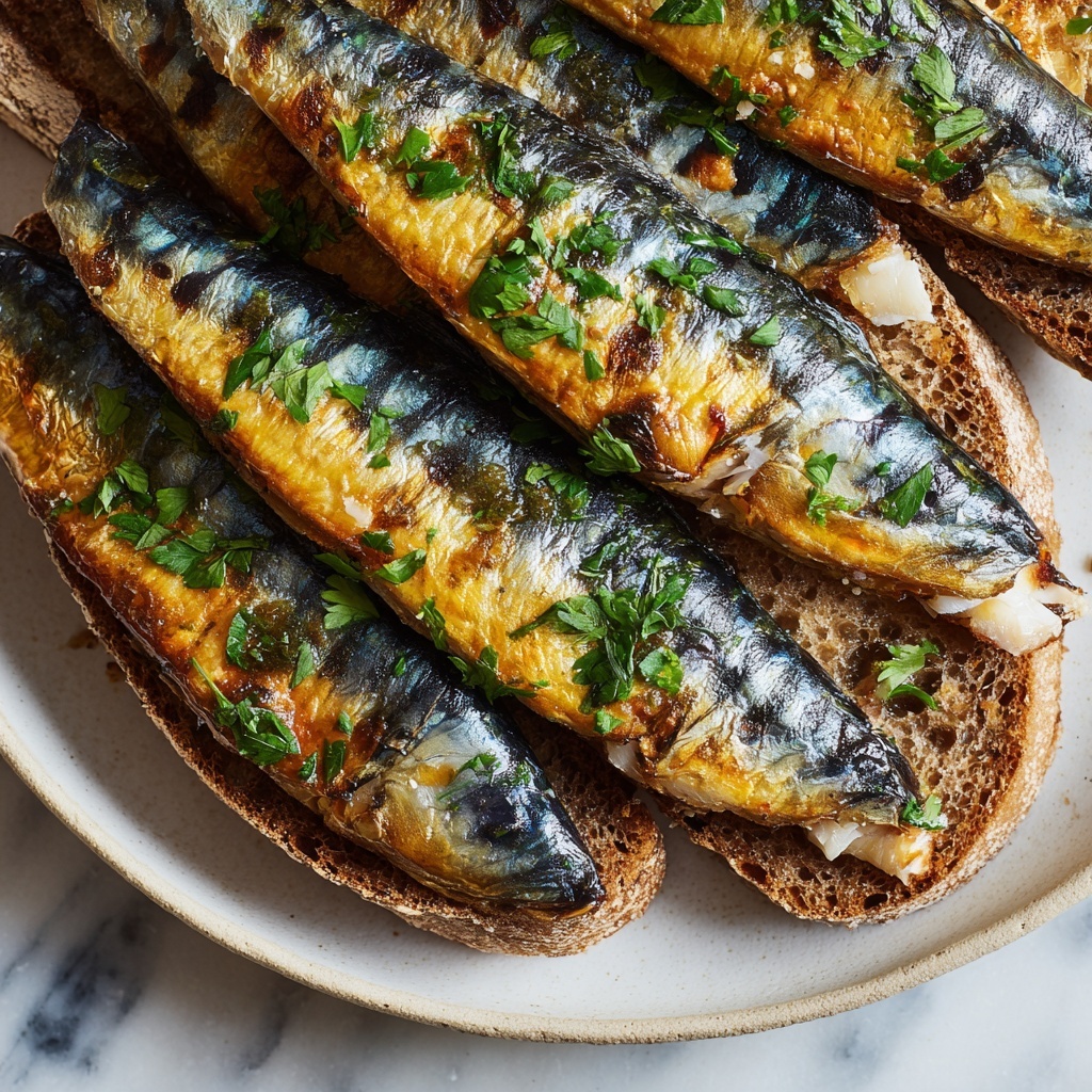 Sardines on Whole Grain Toast Recipe - Recipe Image