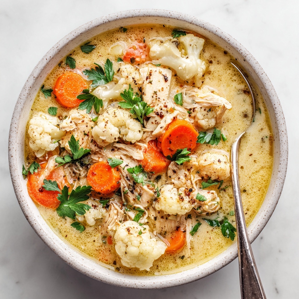 Anti-Inflammatory Cauliflower Chicken Soup Recipe - Recipe Image
