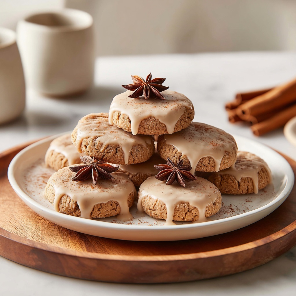 Espresso Chai Cookies with Maple Cinnamon Icing Recipe - Recipe Image