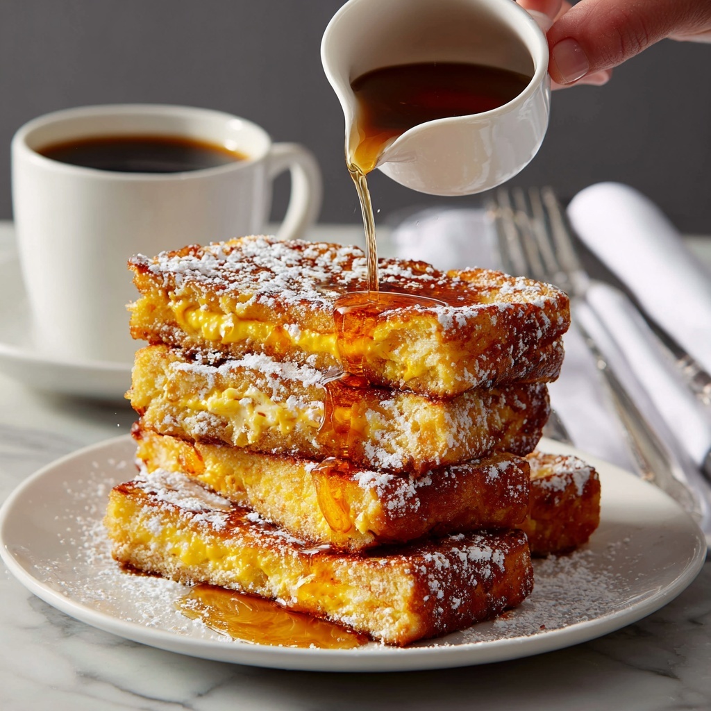 Japanese Style Tamagoyaki French Toast Recipe - Recipe Image