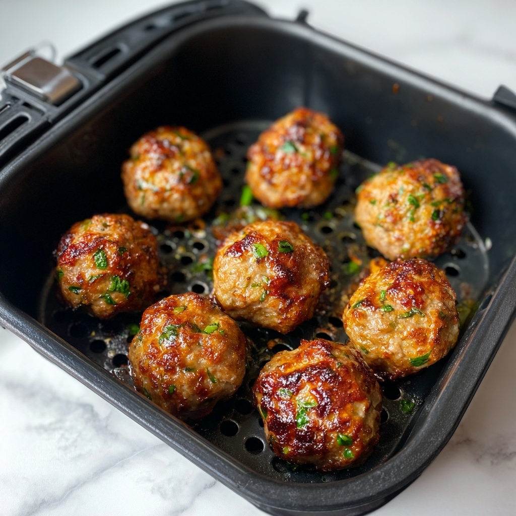 Air Fryer Turkey Meatballs Recipe - Recipe Image