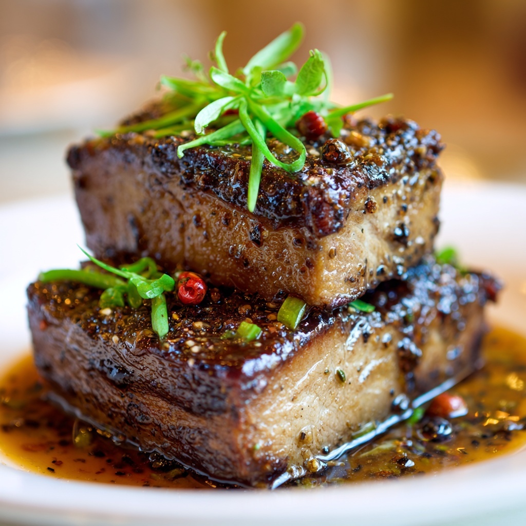 Braised Short Ribs with Red Wine and Herbs Recipe - Recipe Image